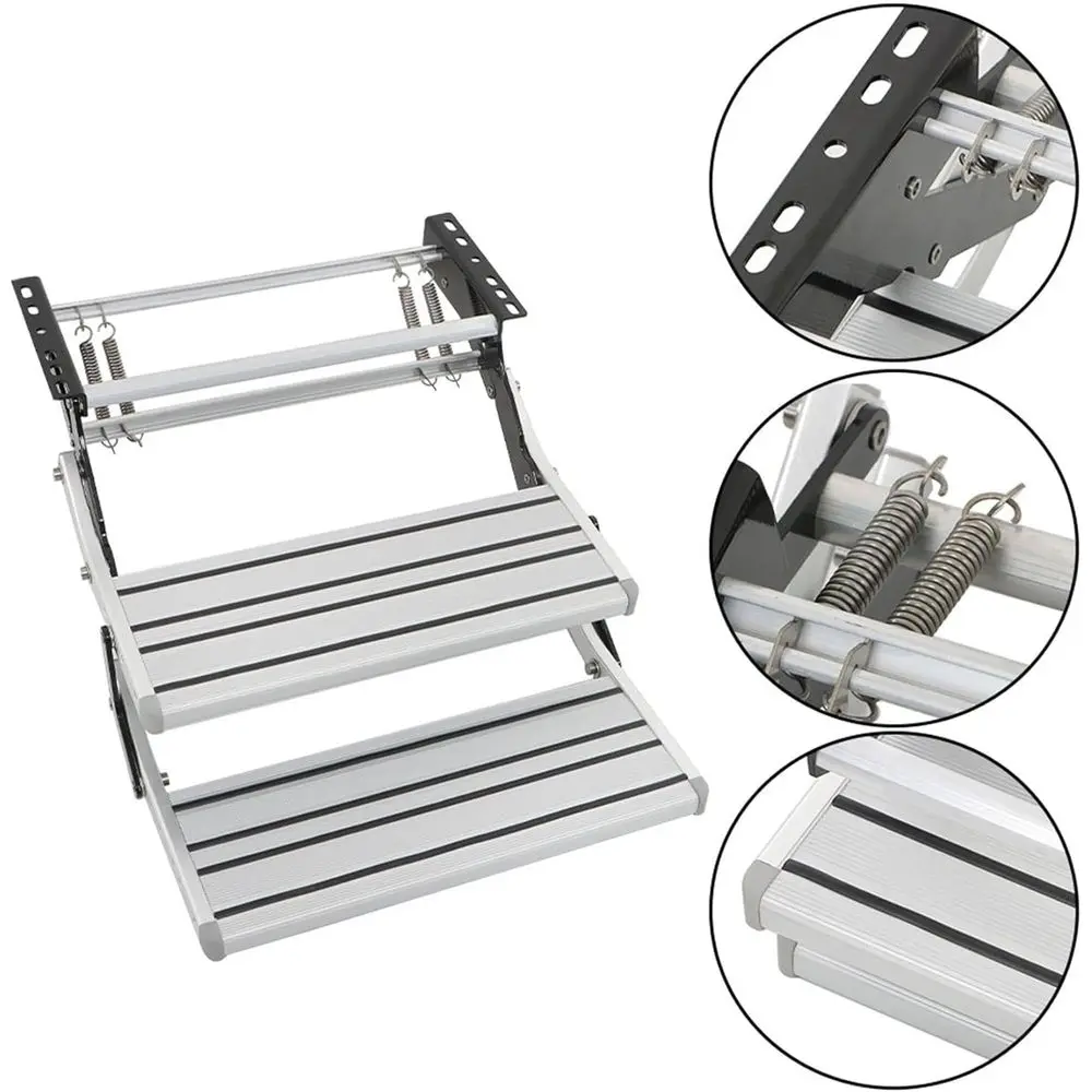 منصة تخييم RV قابلة للسحب يدويًا وقابلة للسحب بخطوتين ومضادة للانزلاق #3