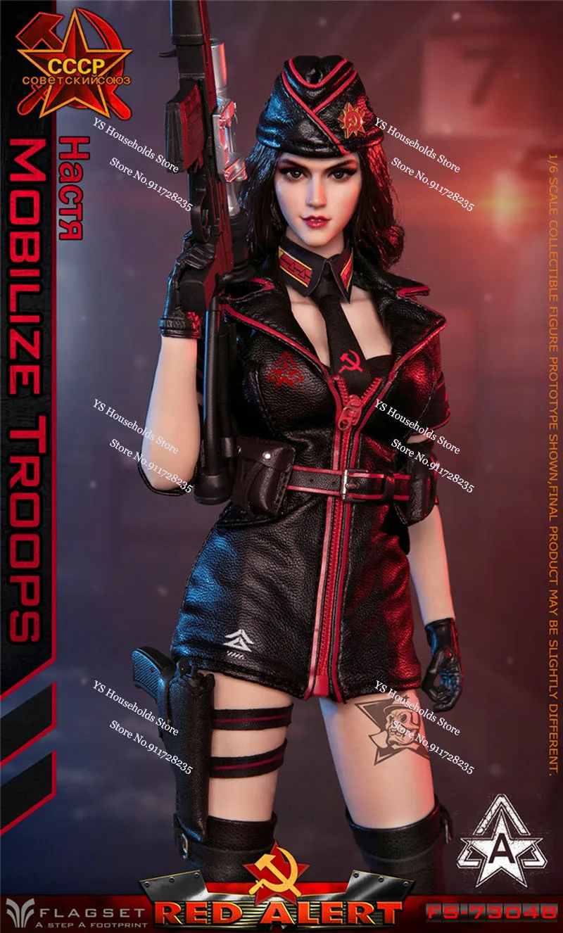 FLAGSET FS-73048 1/6 FS-73048A Nasjia FS-73048B Bella Red Alert Sovjet Sniper Squad Vrouwelijk beeldje 12" Volledige set actiefiguur