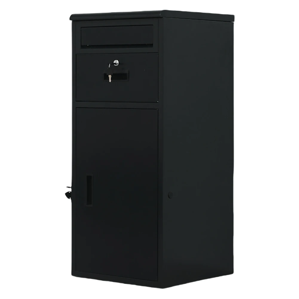 

Package Delivery Box with Lock Outdoor Package Delivery for Porch House (Black)