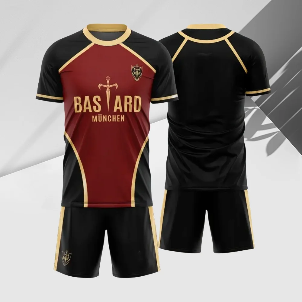 2026 Sommer Anime Kaiser Cosplay Kostüm Bastard München Michael Kaiser Fußball-Uniform Perücken Aufkleber Set Kostüme für Erwachsene und Kinder – Detail 11