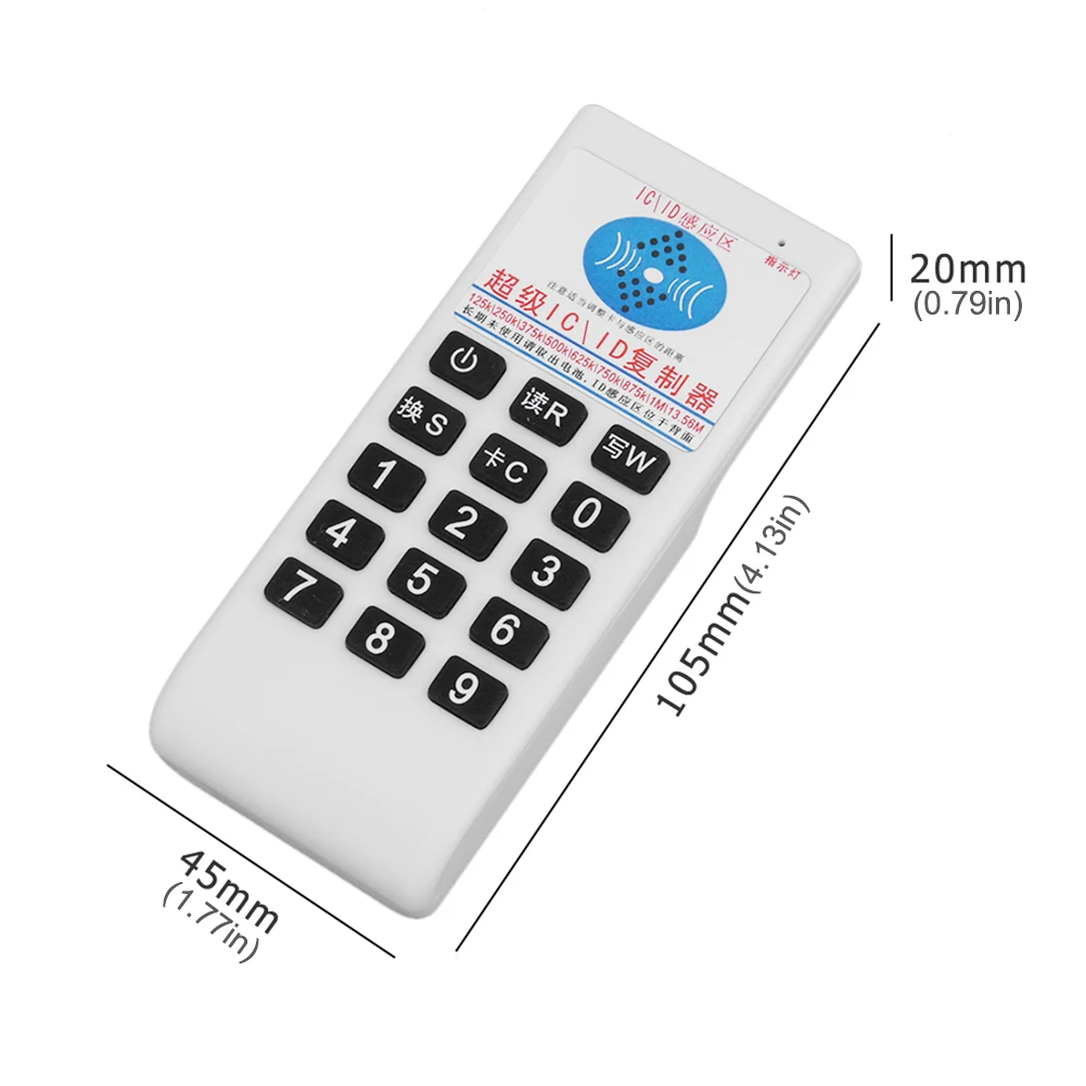 Imagem -06 - Freqüência Handheld Rfid Nfc ic Card Reader Copiadora Duplicadora Cloner e Gravador Access Tag 125khz1356 Mhz