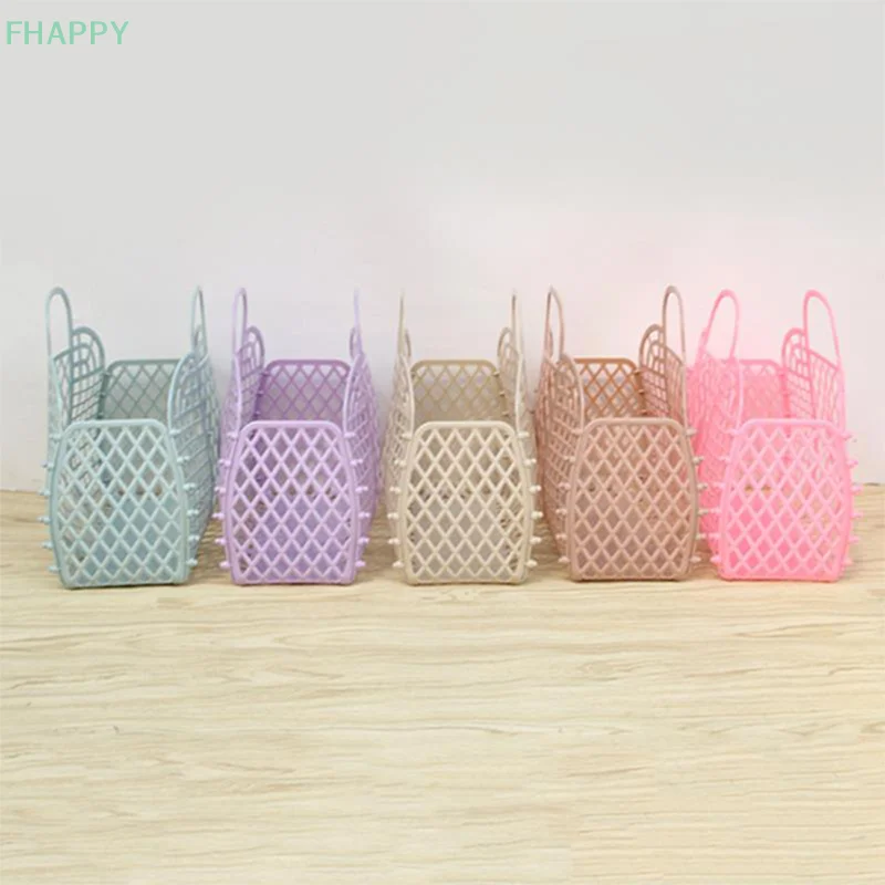 1pcs Detachable Shower Basket Plastic Bath Basket Bathroom Hollow Wash Storage Basket Shopping Basket Home Storage Organization