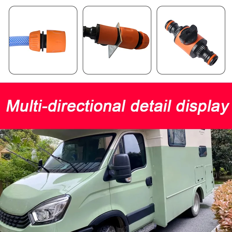 

Универсальный крой для кемпера, дома на колесах, Racevan RV, резервуар для воды, система обратного наполнения, набор соединителей, пластиковые фитинги для шлангов, аксессуары для караванов