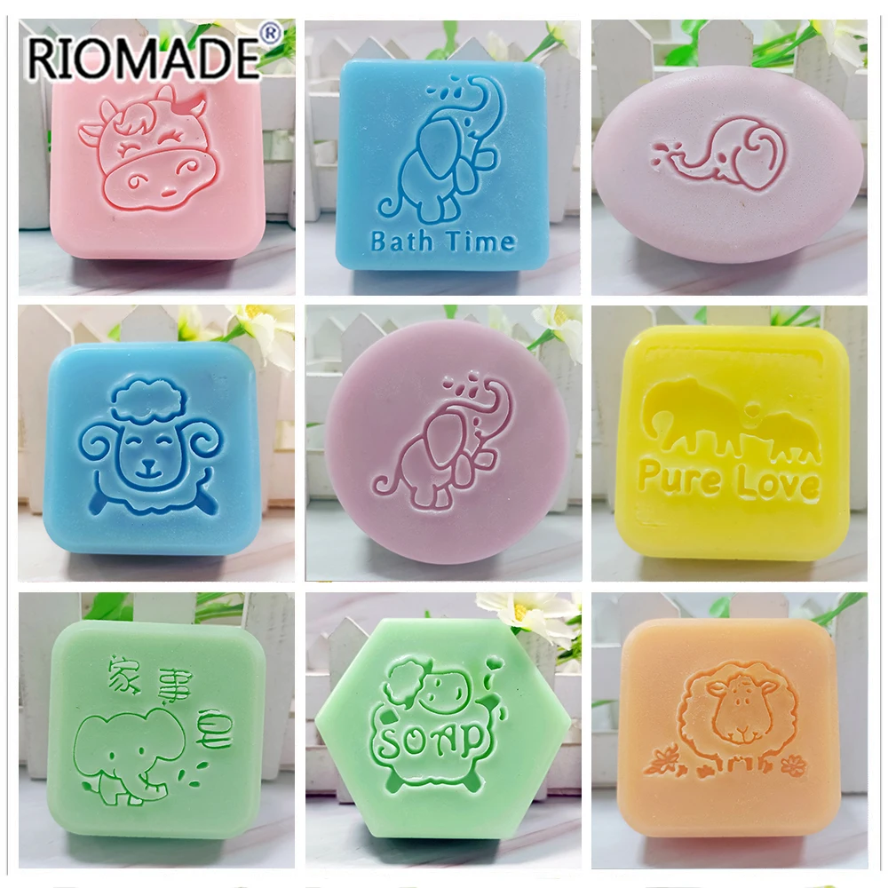 Soap Making Websites - 귀여운 코끼리 우유 암소 양 패턴