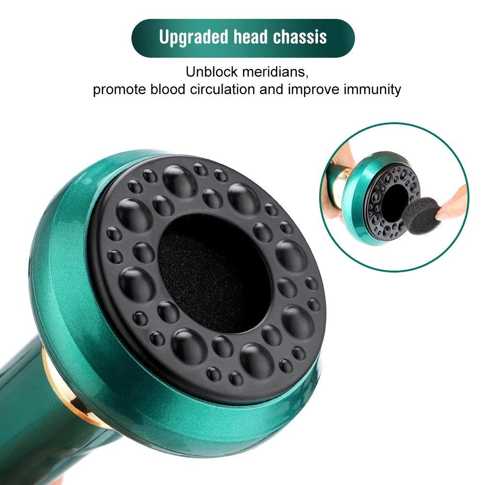 Rechargeable Magnetic Cupping Massager Handheld Cellulite Fat Suction Machine for Body Sculpting, Belly & Cellulite Massage