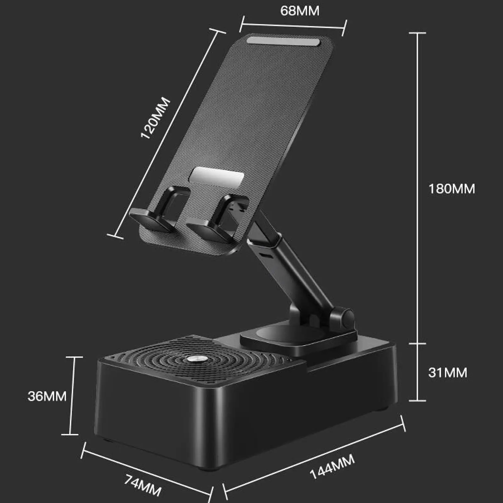 블루투스 스피커가 장착된 휴대폰 스탠드 여성용 남성용 데스크탑용 휴대폰 크래들