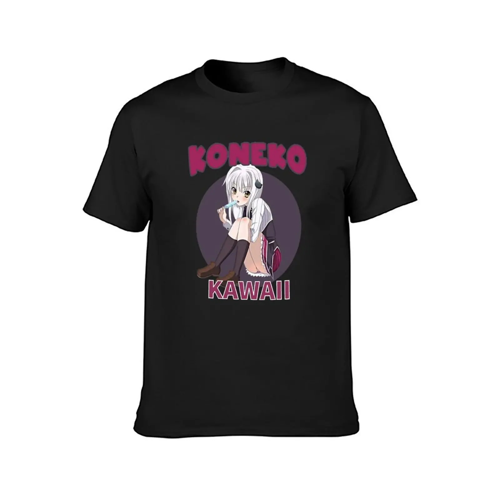 High School DxD Koneko Toujou -KAWAII T-Shirt funnys plus size tops aesthetic clothes Men's clothing