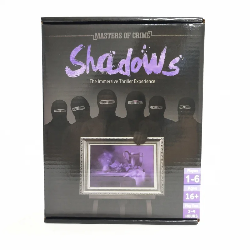 

Masters of Crime: Shadows-Detective Mystery Heist Board Game, Modern Murder & Puzzle-Solving with Real Evidence & Online Clues