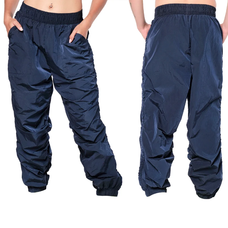 

ABCDE Fitness Clothes Dancing Casual Men's and Women's Quick-drying Loose Pants Pleated Pants Legs and Side Stitching New