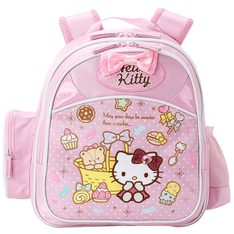 Hello Kitty plecak do przedszkola lekkie torby Sanrio śliczne dzieci Cartoon dziewczyny plecak dla malucha poliester Kawaii torba mała Bookbag