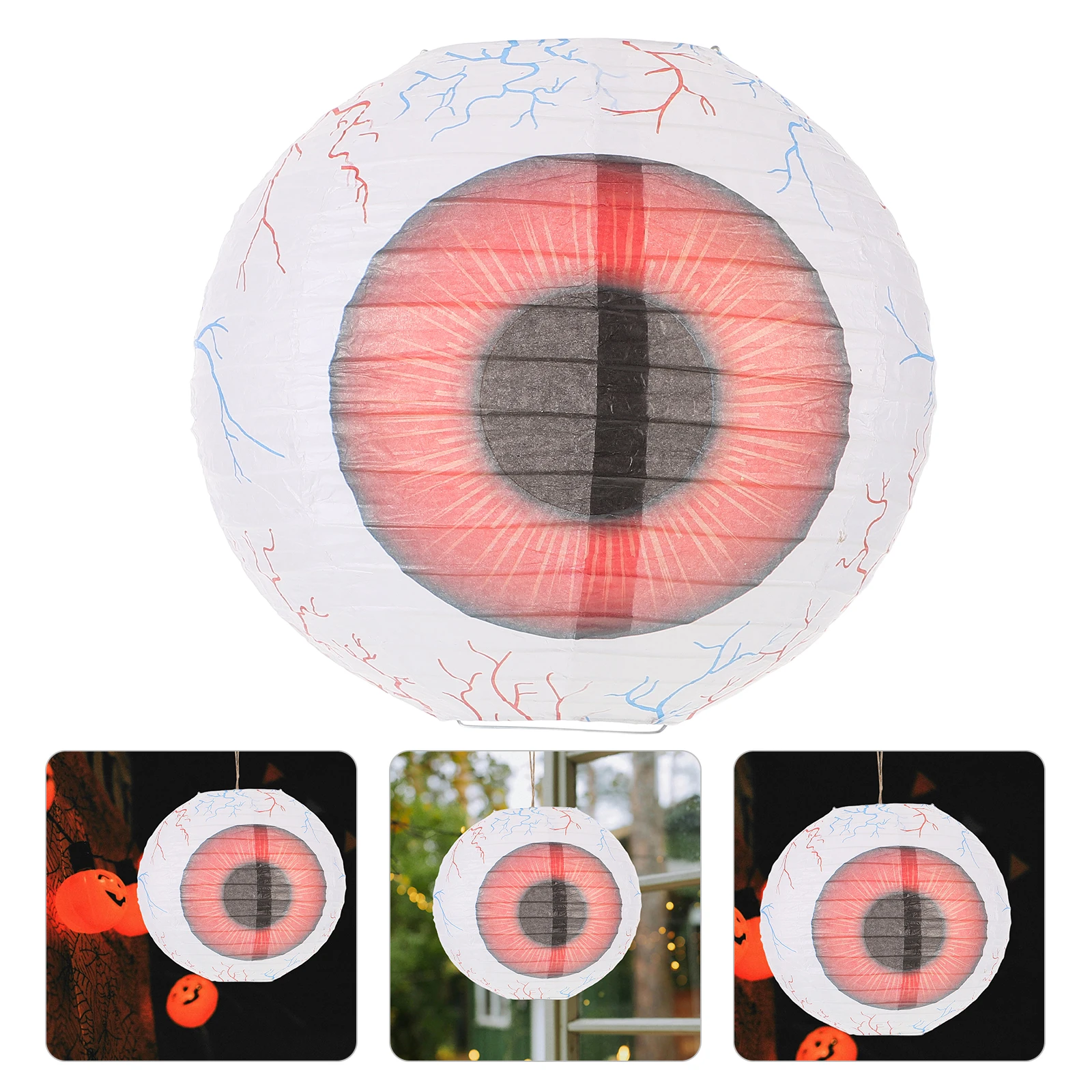 

Halloween Eyeball Lantern Creepy Props Design Setup Eyeballs Hanging Decorations Display