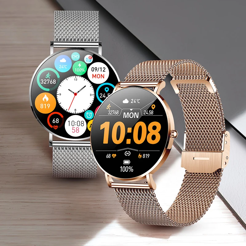 Xiaomi Mijia ultracienki inteligentny zegarek damski 1.36 calowy wyświetlacz HD z amolem zawsze pokazuje przypomnienie o czasie połączenia Smartwatch