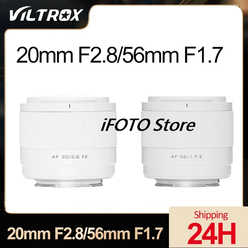 VILTROX AF 20mm F2.8 Full Frame AF 56mm F1.7 Aps-C Camera Lens Ultra Wide Angle Auto Focus Lens For Sony E Mount Cameras