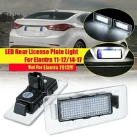 2 unids/set 18LED luces LED traseras de matrícula de coche aptas para Hyundai Elantra 2011-2018 reemplazo de lámpara de placa de matrícula Colorado