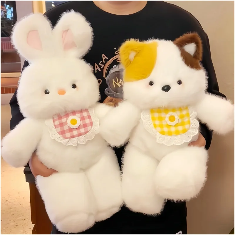 

Running Little Bear Doll Running Series Three Flower Cat Doll Plush Toy Pillow Birthday Gift