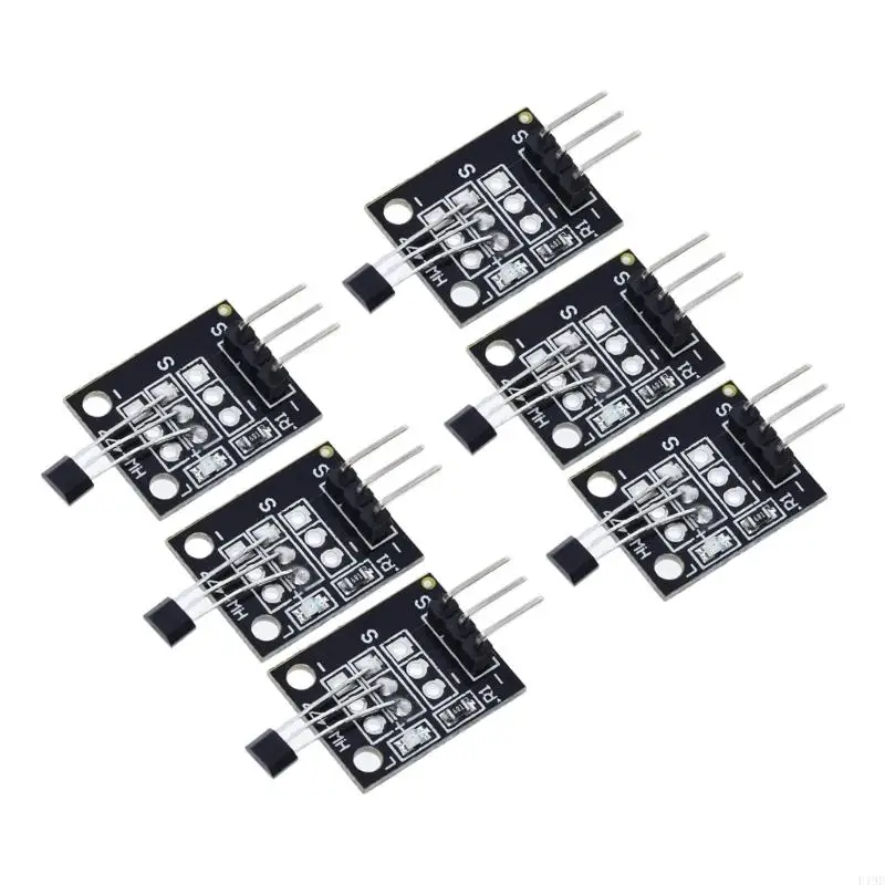 6PCS KY-003 A3144 Hall Effect Sensors Module For AVR Intelligent Car DC5V Power Without Contact Switches F19E
