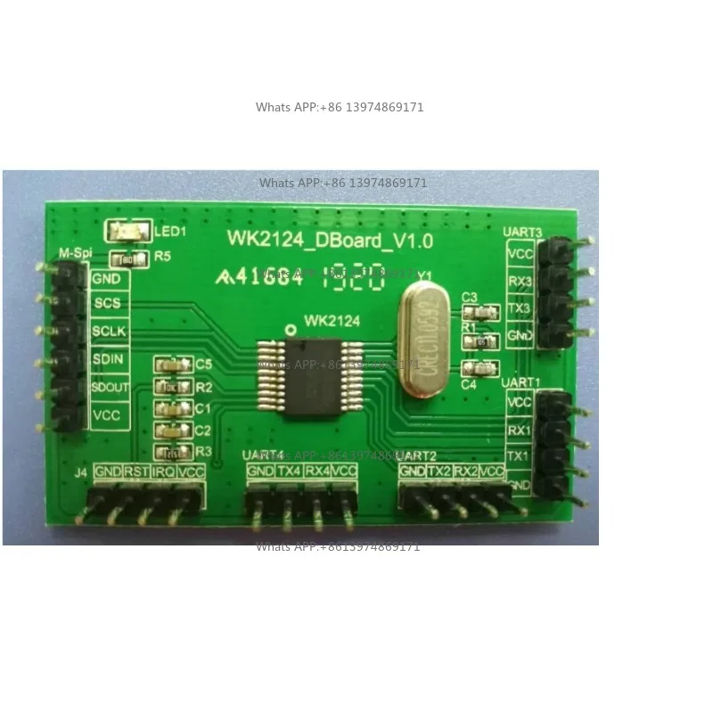 WK2124 serial port expansion development board SPI expansion 4 serial port DEMO