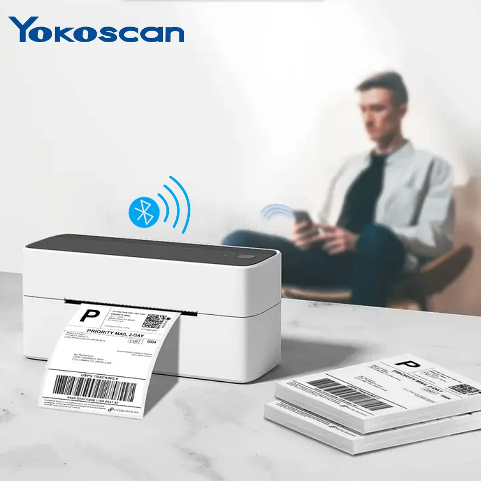 Thermal Label Printer -Shipping Label Printer , Commercial Direct Desktop Printer, Thermal Maker Compatible with