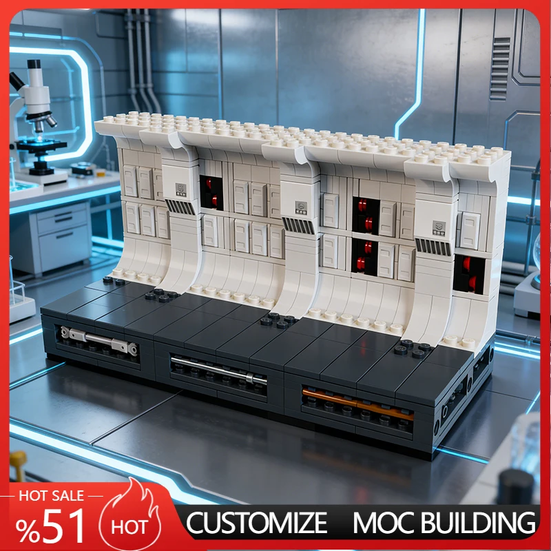 621 PCS Star Fighting Spacecraft Hallway MOC Customize Modular Building Block Creative Design Educational DIY Assembly Toy Gift