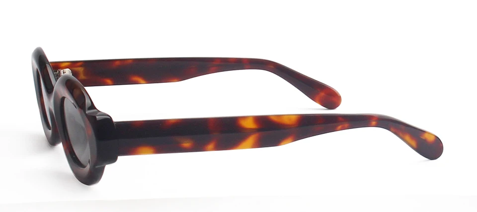Luxus Dicke Gemischte Acetat Oval Polarisierte Sonnenbrille Frauen Trendy UV Schutz Brillen Stilvolle Schild Für Männer lentes de sol – Detail 4