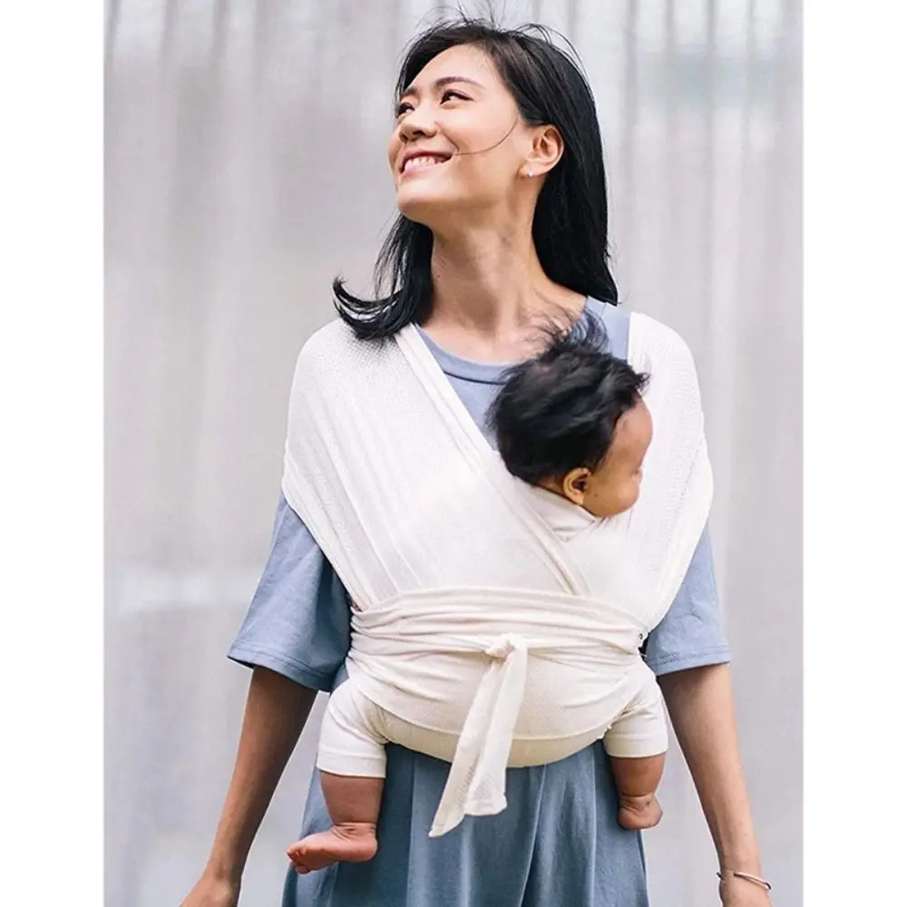 

Newborn Front Holding Baby Wrap Carrier Cotton Mesh Infant Backpacks Infant Kangaroo Bag Horizontal Holding Type