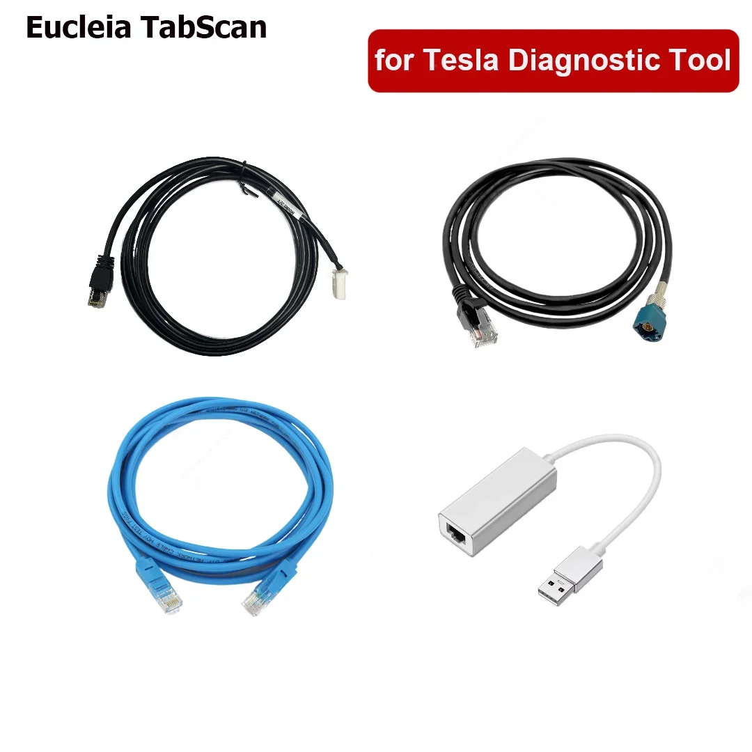 2024 EUCLEIA TABSCAN for Tesla Diagnostic Tools and Programming OBDII Car Scanner Cable