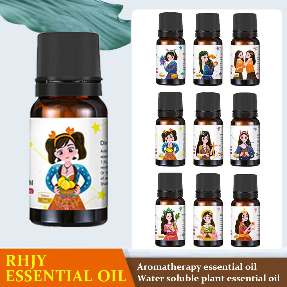 10ml aromaterapia essenziale 100% puro grado terapeutico olio solubile in acqua Aroma auto Yoga aromaterapia olio diffusore di aromi