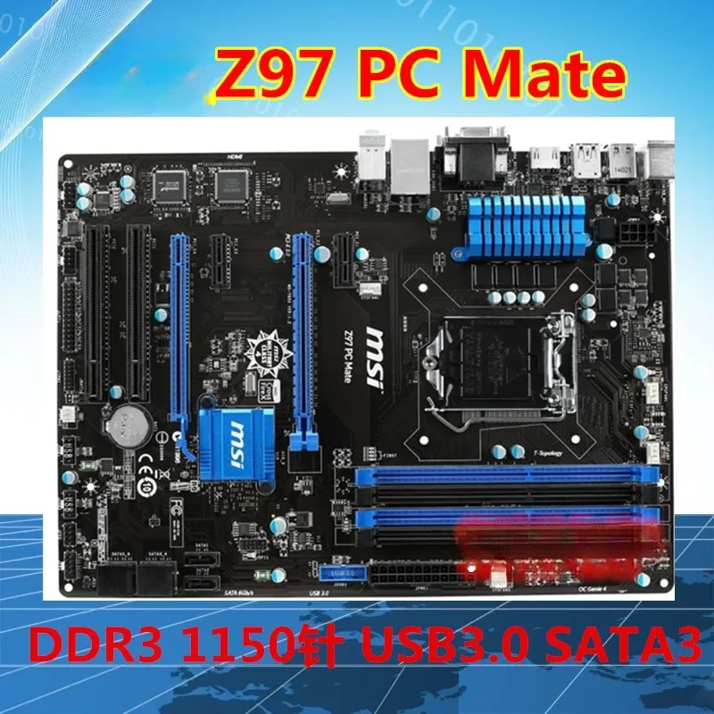 MSI H81M/Z87/Z97PC/B85M-P33 V3/G43/PC Mata/E45 Main Board 1150 Pins