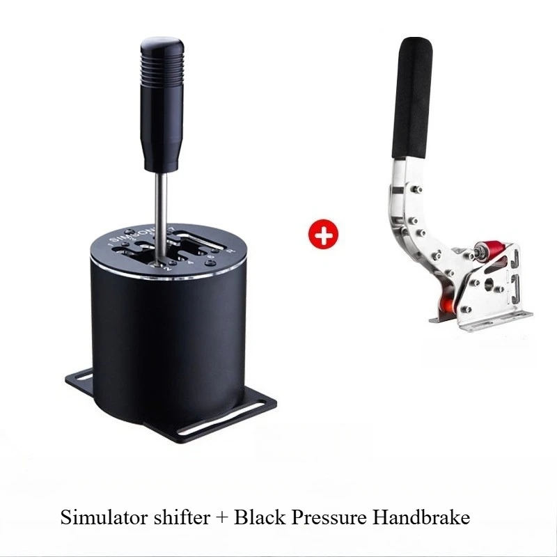 SIMSONN Sim Racing Combo H Gear Shifter&Handbrake USB Linear Hand Brake H-Pattern Shifter For DiRT Rally PC Racing Simulator