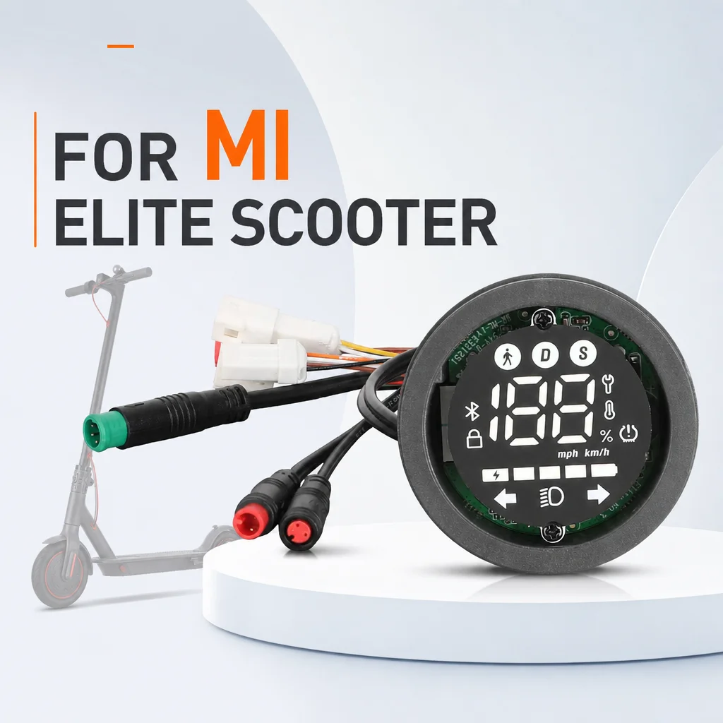 Okrągły prędkościomierz Bluetooth na deskę rozdzielczą 25 km/h do hulajnogi Mi Elite z panelem sterowania Bluetooth