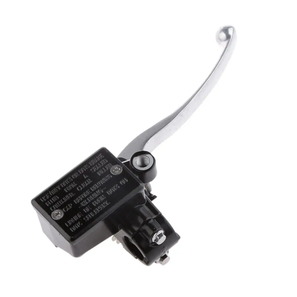 Cilindro Mestre de Freio Prata e Preto Universal para Acessórios de Motocicleta Honda CX500 CX650 FT500 GL500