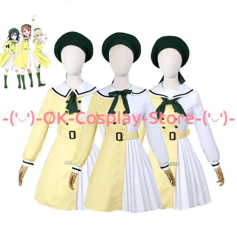 Love Live! Nijigasaki High School Idol Club Mirai Harm Uehara Ayumu Nakasu Kasumi Osaka Shizuku Dress Uniform Cosplay Costumes