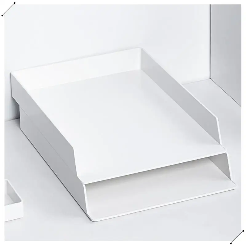 Stackable Storage Box Desktop Shelf Tray Storage Box Tray