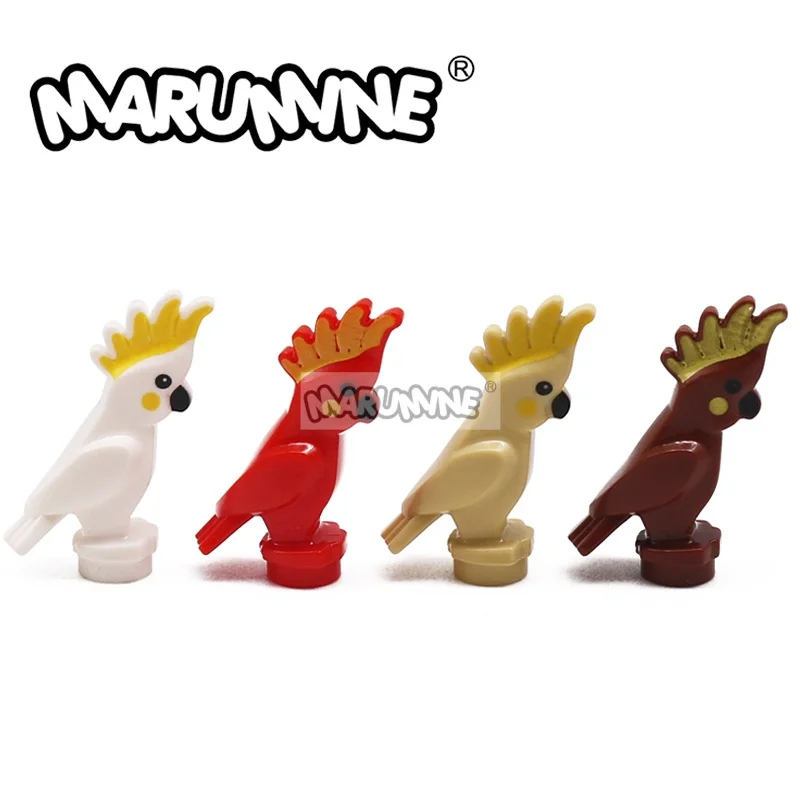Marumine 10 SZTUK Klocki Konstrukcyjne Papuga MOC Zestaw do Składania Puzzle dla Dzieci Chłopców Dziewcząt Kreatywna Edukacyjna Zabawka Konstrukcyjna STEM