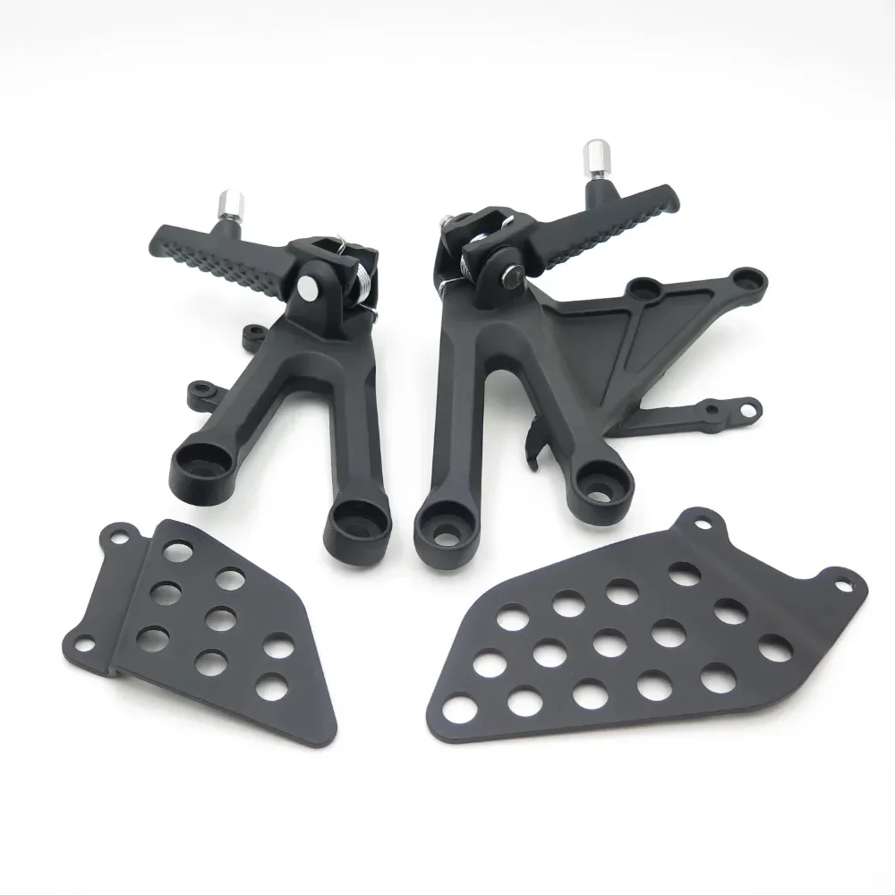 BLACK Front Rider Foot Pegs Bracket for Honda CBR1000RR 2004 2005 2006 2007 04-07 Motorcycle Parts