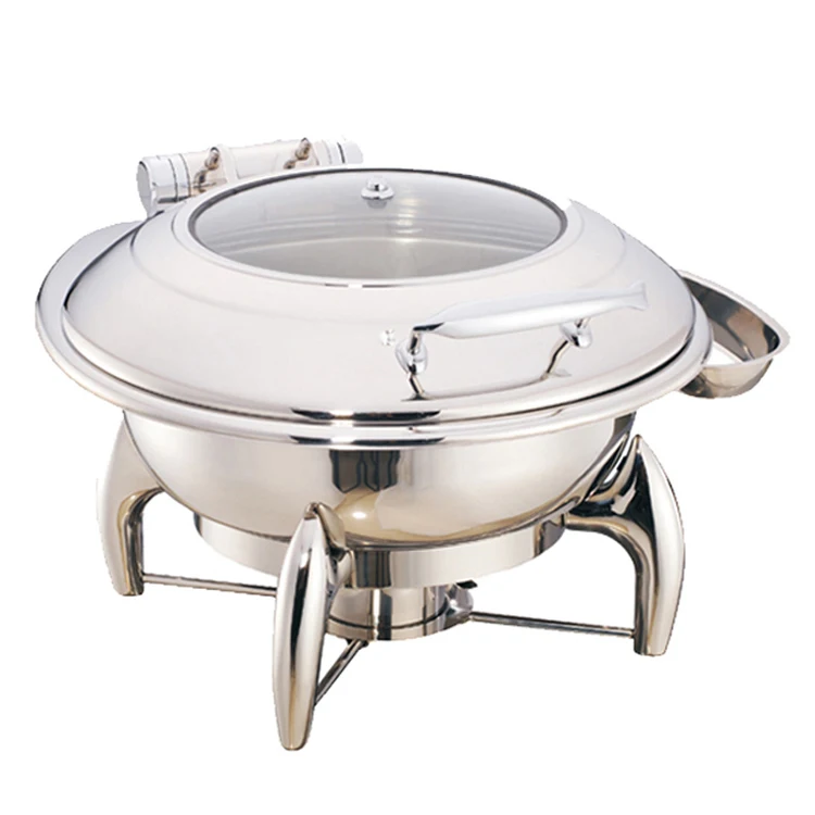 Stainless Steel Buffet Equipment Food Warmer Luxury Chafing Dish For Hotel