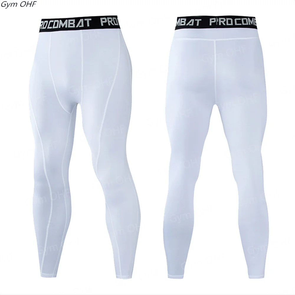 Leggings Men Gym Running Tights Men Compression Pants Fitness Jogging Long Trousers Yoga Training Bottoms