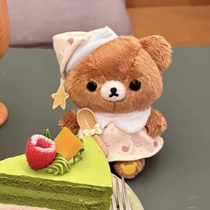 Breloczek do torby Rilakkuma Kolekcja Nocna Odzież do Spania Zawieszka do plecaka Brelok Modna zabawka Urocza lalka Prezent niespodzianka Kolekcjonerski