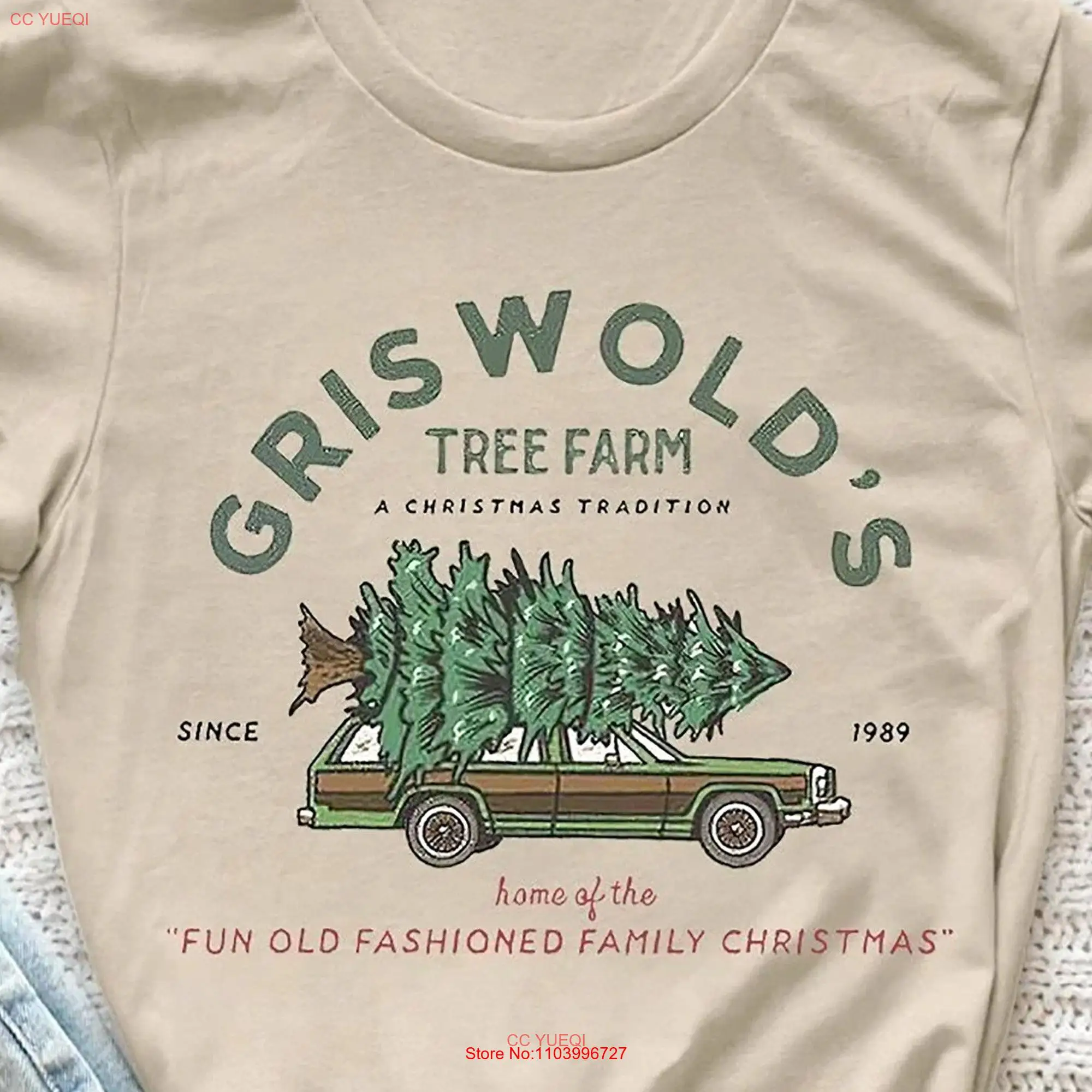 Griswold's Tree Farm Print  T shirt Griswold Christmas SweaT Funny Vacation long or short sleeves