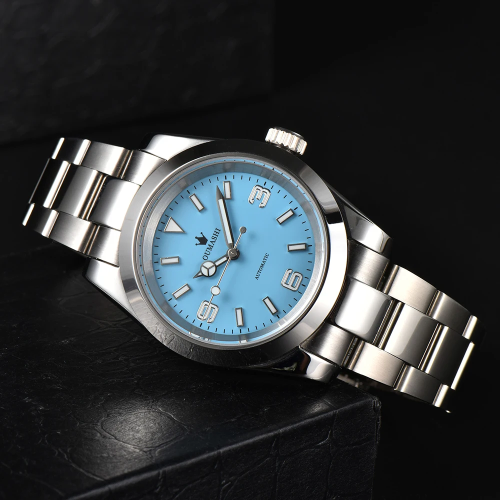 Мужские часы OUMASHI 39 мм, подходит для часов NH35/NH36, автоматические механические часы из нержавеющей стали для отдыха, высококачественные часы