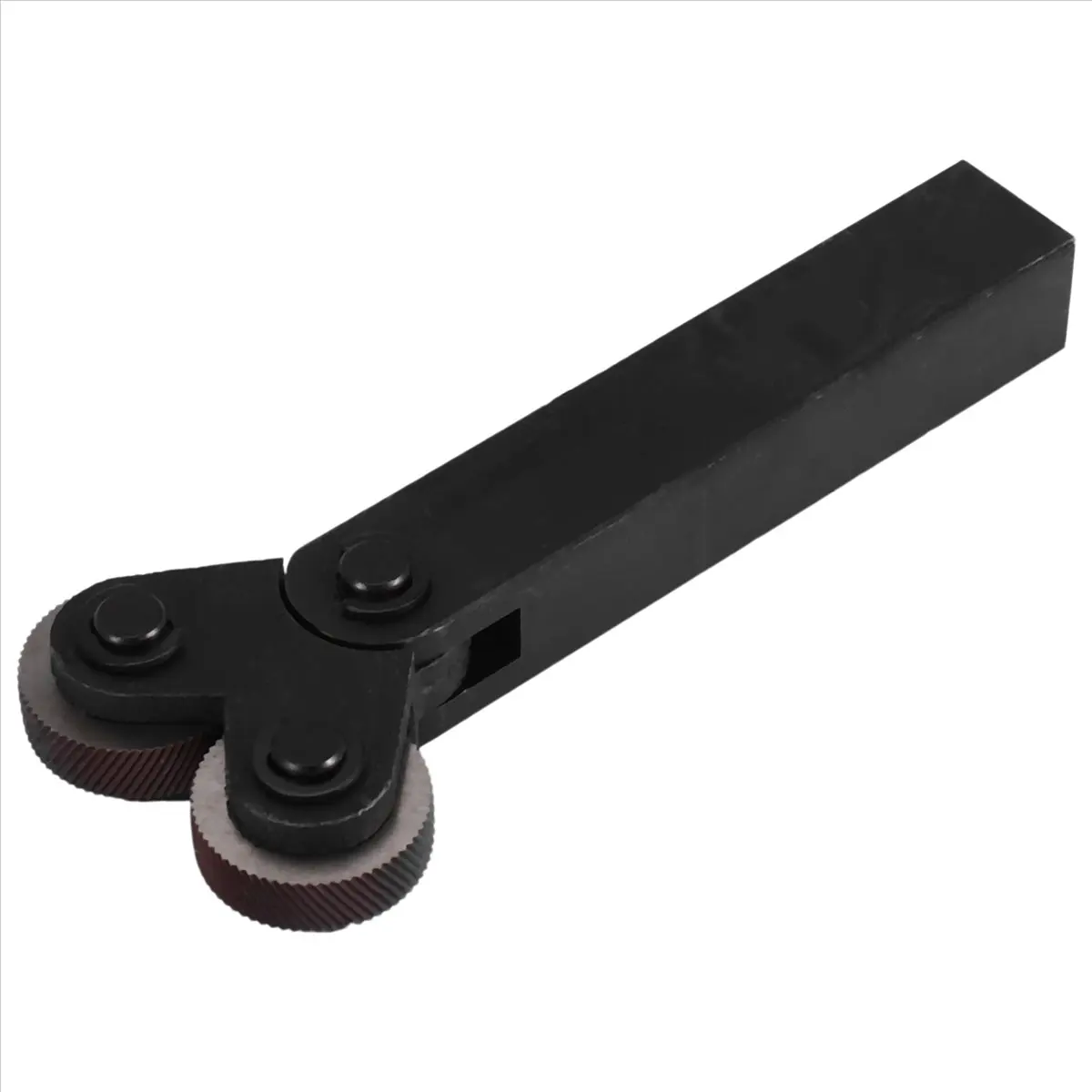 ABBQ SALE 7 Pcs Double Wheel Knurling Tool Set 0.5mm 1mm 2mm Linear Wheel Set Steel Lathe Set Wheel Knurling Tool