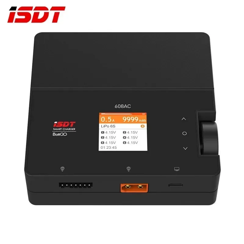 ISDT 608AC AC 50W DC 200W 8A BattGo Smart Battery Charger Discharger with Detachable Power Supply