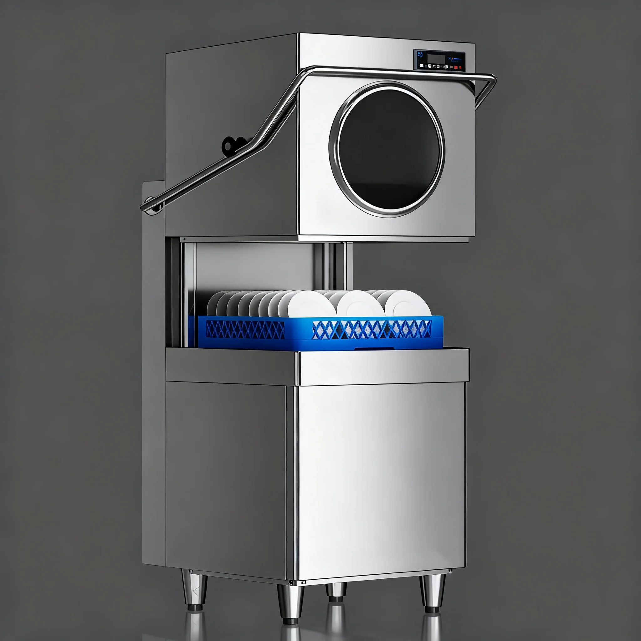 

Stainless Steel Freestanding Hood Type Dishwasher Machine Commercial Dishwasher For Commercial Restaurants And Catering