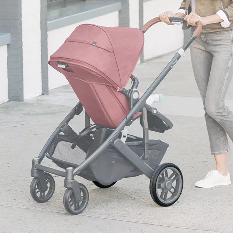 Kinderwagen Hinterreifen Für Uppababy Cruz V2 Kinderwagen Hinterrad PU Tubeless Reifen Abdeckung Rad Gehäuse Baby Buggy Ersetzen Zubehör