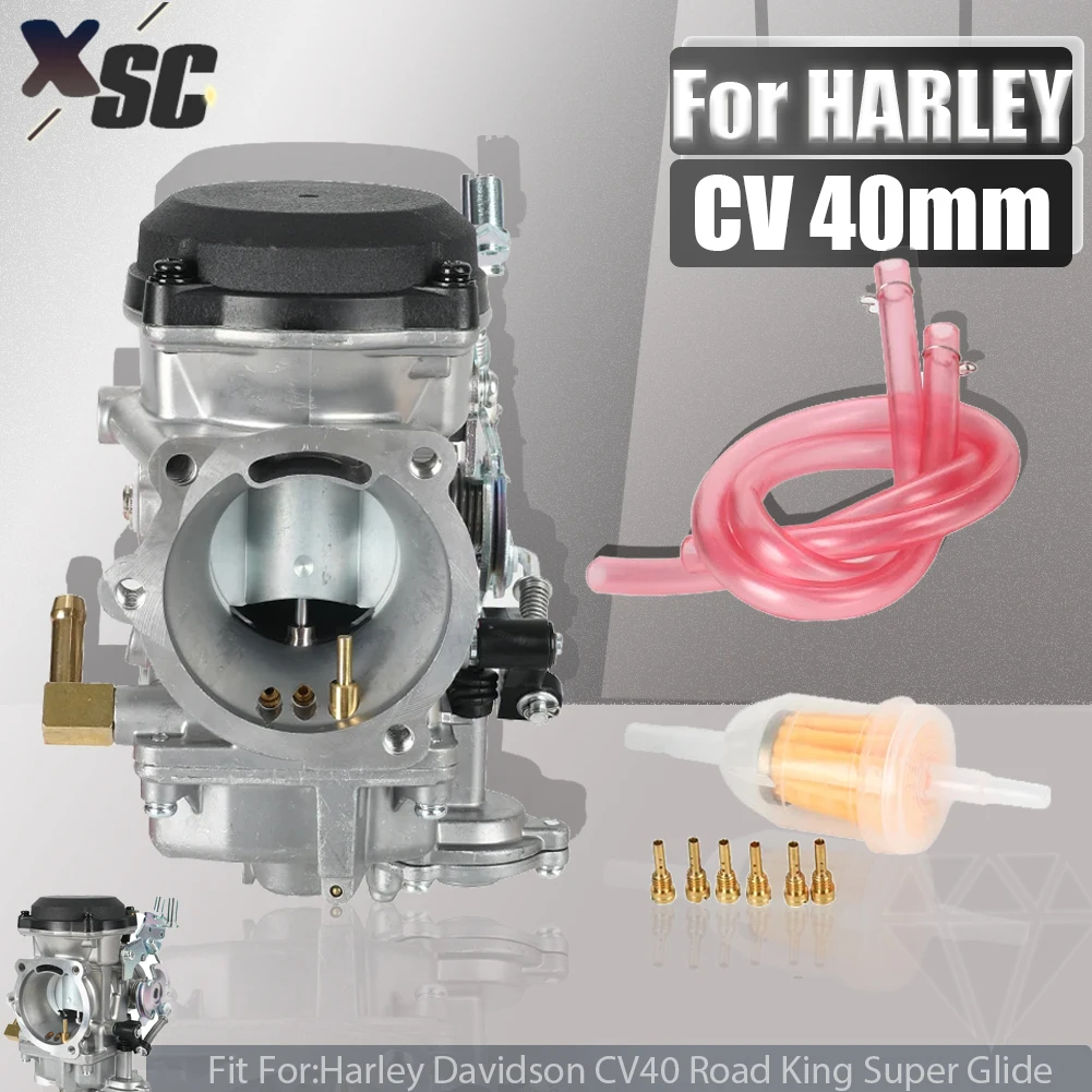 Motorcycle Carburetor CV 40 40mm For Harley Davidson Sportster XL XLH 883 1200 R L C Dyna Super Glide Heritage Softail Dirt Bike