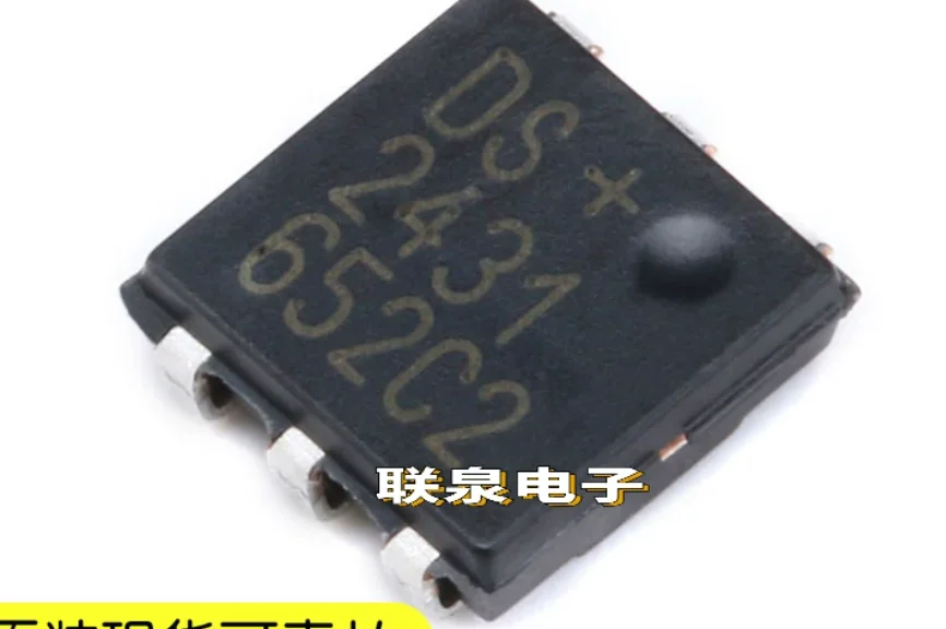 Original Authentic DS2431P+T&R TSOC-6 EEPROM, 1-Kbit 1-Wire Interface Memory Chip