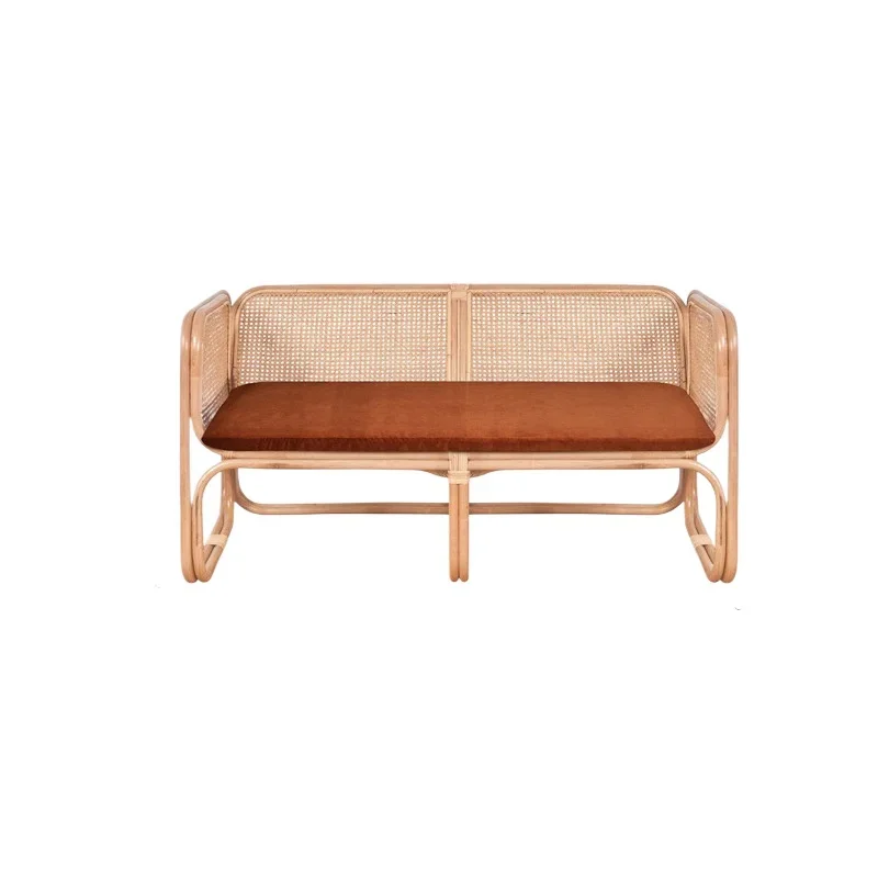 CX rattan sofa Nordic modern home simple solid wood living room balcony leisure chair