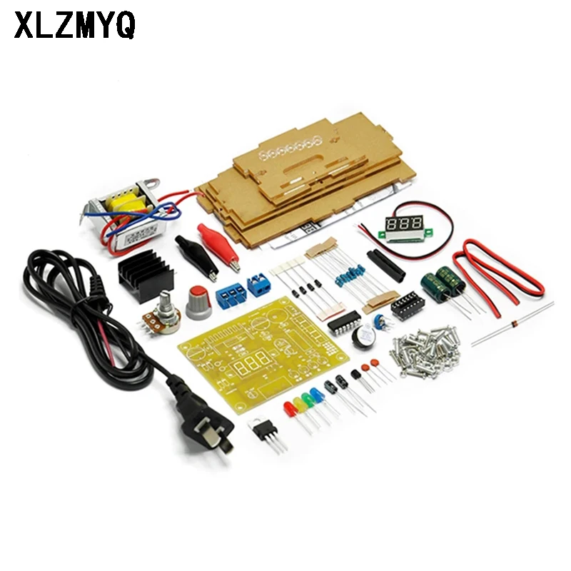 DIY Electronic Kit LM317 Adjustable Regulated Voltage 110V 220V to 1.25V-12.5V Step-down Power Supply PCB Board For Arduino