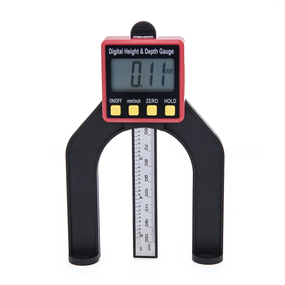 

0-80mm 0.01mm Digital Depth Gauge Meter Woodworking LCD Height Gauges Calipers