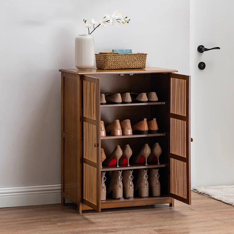 Seat Bench Shoe Cabinet Wood Nordic In Door Shoe Cabinet Modern Space Saving Organizador De Zapatos Living Room Furniture